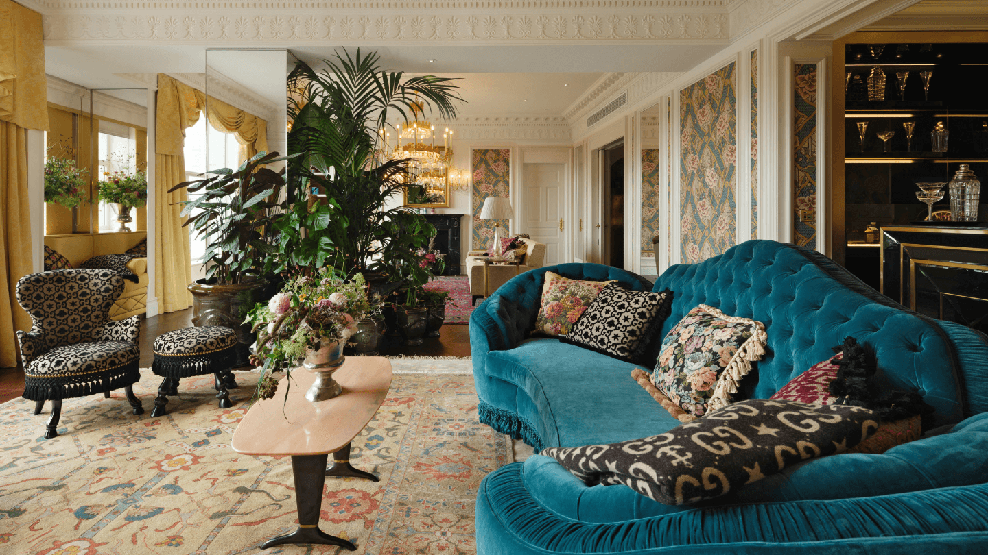 The Savoy Celebrates 100 Years of Gucci by Transforming Their Royal Suite