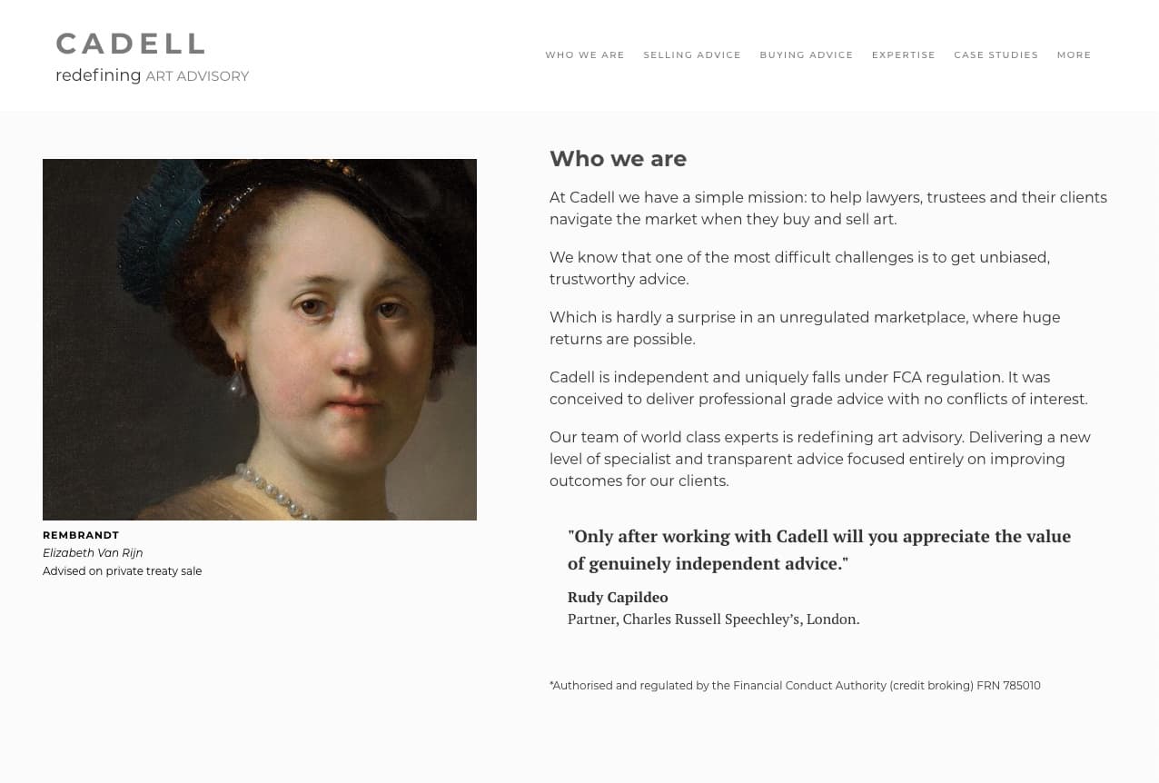 Cadell + Co. | Art Advisory Firm