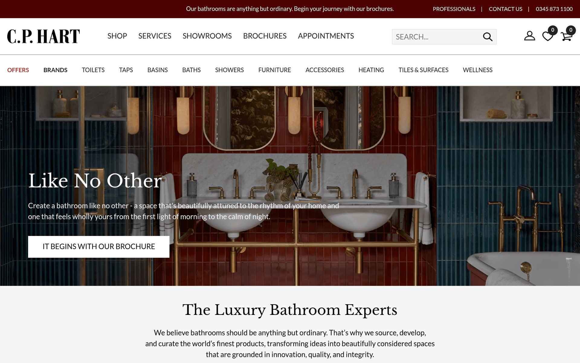 C.P. Hart | Bathroom Installation & Designers